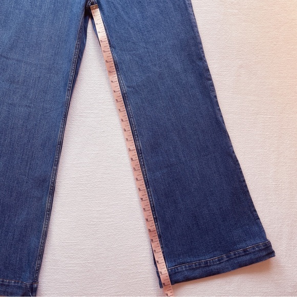 & Other Stories High-Waist High-Rise Flare Jeans in Deep Blue, Like New, Size 28 - Picture 12 of 16